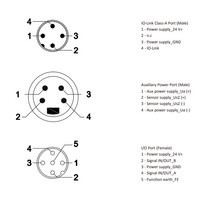 LKHA-16UP-M12G-AP4 ELCO IO-LINK SENSOR HUB, CLASS-A, M12 A-CODE 4PIN IO-LINK CONN. AND 7/8" 4PIN AUXILIARY POWER SUPPLY, 8XM12 5PIN, 16 DI/DO, PNP, METAL, IP67